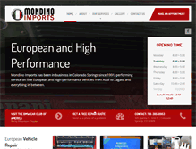 Tablet Screenshot of mondinoimports.com